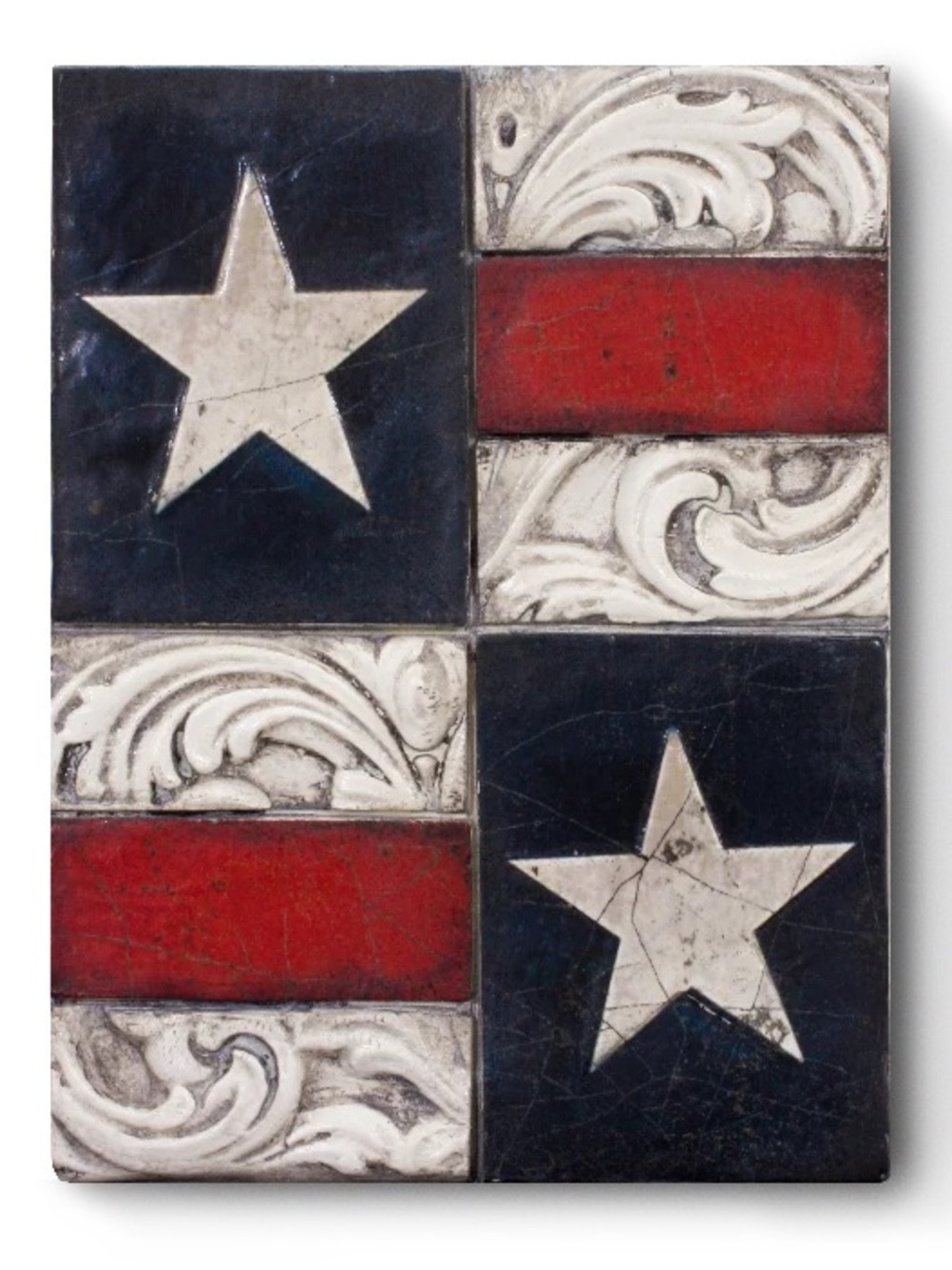 Sid Dickens Americana Star Plaque - SP-08 Red, White, Blue